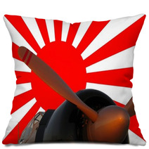 Japanese Zero And War Flag Pillows 37783748