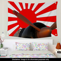 Japanese Zero And War Flag Wall Art 37783748