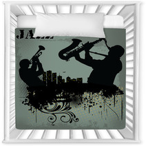 Jazz Music Background Nursery Decor 41060731