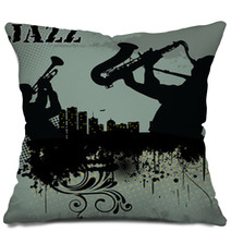 Jazz Music Background Pillows 41060731