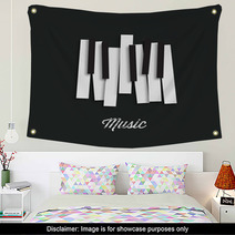 Jazz Music Festival Poster Background Template Music Piano Keyboard Can Be Used As Poster Element Or Icon Vector Illustration Wall Art 101914274