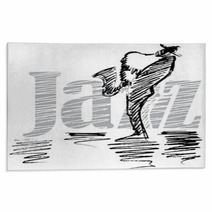 Jazz. Saxophonist. Rugs 42366646