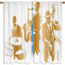 Jazz Trio Window Curtains 58151107