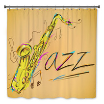 Jazz Vector Art Bath Decor 65097728