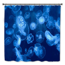 Jellyfish Background Bath Decor 38170629