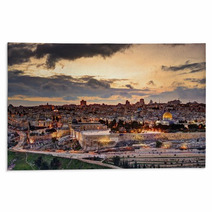 Jerusalem Old City Skyline Rugs 54912281