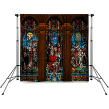Jesus And Lucifer, Jesus At Cana And Baptism By Saint John Backdrops 85022110
