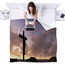 Jesus Crucifixion Blankets 59111383
