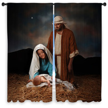 Jesus;s Birth Window Curtains 6126332
