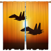 Jet Fighters Window Curtains 21038649