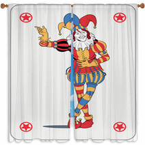 Joker Playing Card Window Curtains 61023796