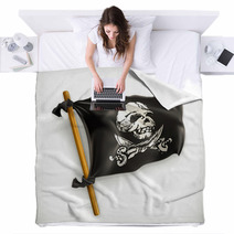 Jolly Roger, Vector Icon Blankets 55561758