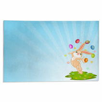 Juggling Bunny Rugs 21424968
