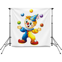 Juggling Clown Backdrops 8692811