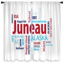 Juneau Alaska Usa Window Curtains 86293969