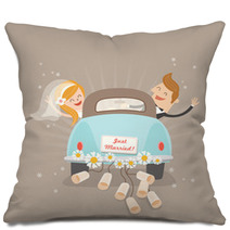 Just Married Car Pillows 66697253