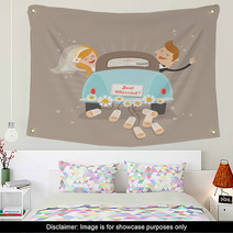 Just Married Car Wall Art 66697253