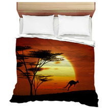 Kangaroo Sunset Australia Bedding 49753375