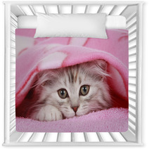 Kätzchen Schaut Unter Decke Hervor - Cat Hides Under Blanket Nursery Decor 56635363