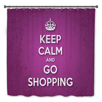 Keep Calm And Go Shopping Bath Decor 60135734