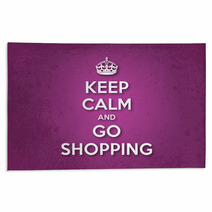 Keep Calm And Go Shopping Rugs 60135734