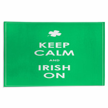Keep Calm And Irish On - Vector Background Rugs 61397890