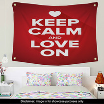 Keep Calm And Love On Wall Art 65121353