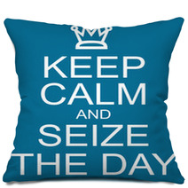 Keep Calm And Seize The Day Pillows 63602673