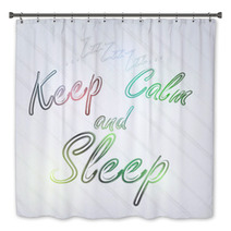 Keep Calm And Sleep Typography Bath Decor 55143775