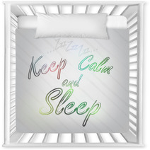 Keep Calm And Sleep Typography Nursery Decor 55143775