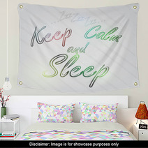 Keep Calm And Sleep Typography Wall Art 55143775