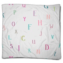Kids Alphabet Seamless Pattern Blankets 93768378
