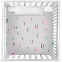 Kids Alphabet Seamless Pattern Nursery Decor 93768378