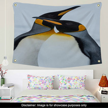 King Penguin Couple In Love Wall Art 59571055