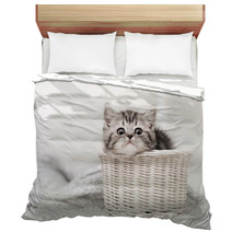 Kitten In A Basket Bedding 58065169