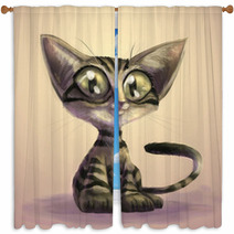 Kitten Window Curtains 2499498