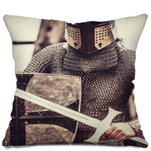 Knight. Photo In Vintage Style Pillows 60546838