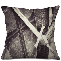 Knight. Photo In Vintage Style Pillows 60546846
