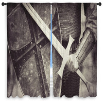 Knight. Photo In Vintage Style Window Curtains 60546846