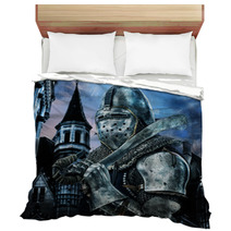 Knight With Sword Near To A Castle Bedding 50876453