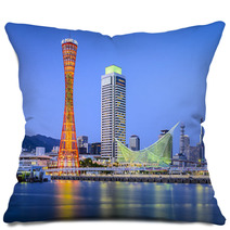 Kobe, Japan At The Port Of Kobe Pillows 65989325