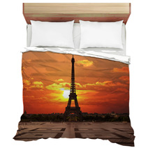 La Tour Eiffel Dal Trocadero All'alba Bedding 55184059