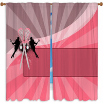Lacrosse Background Window Curtains 48372137