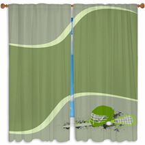 Lacrosse Background Window Curtains 48372192