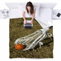 Lacrosse Ball And Stick Blankets 3924008