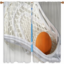 Lacrosse Head And Ball Window Curtains 2714485