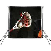 Lacrosse Head With Ball 3 Backdrops 43690571
