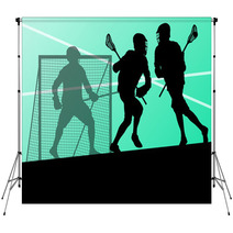 Lacrosse Players Active Sports Silhouettes Background Illustrati Backdrops 59353456