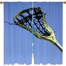 Lacrosse Stick In The Sky Window Curtains 6108052