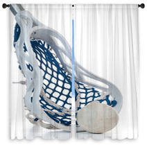 Lacrosse Stick With Ball Window Curtains 35581132